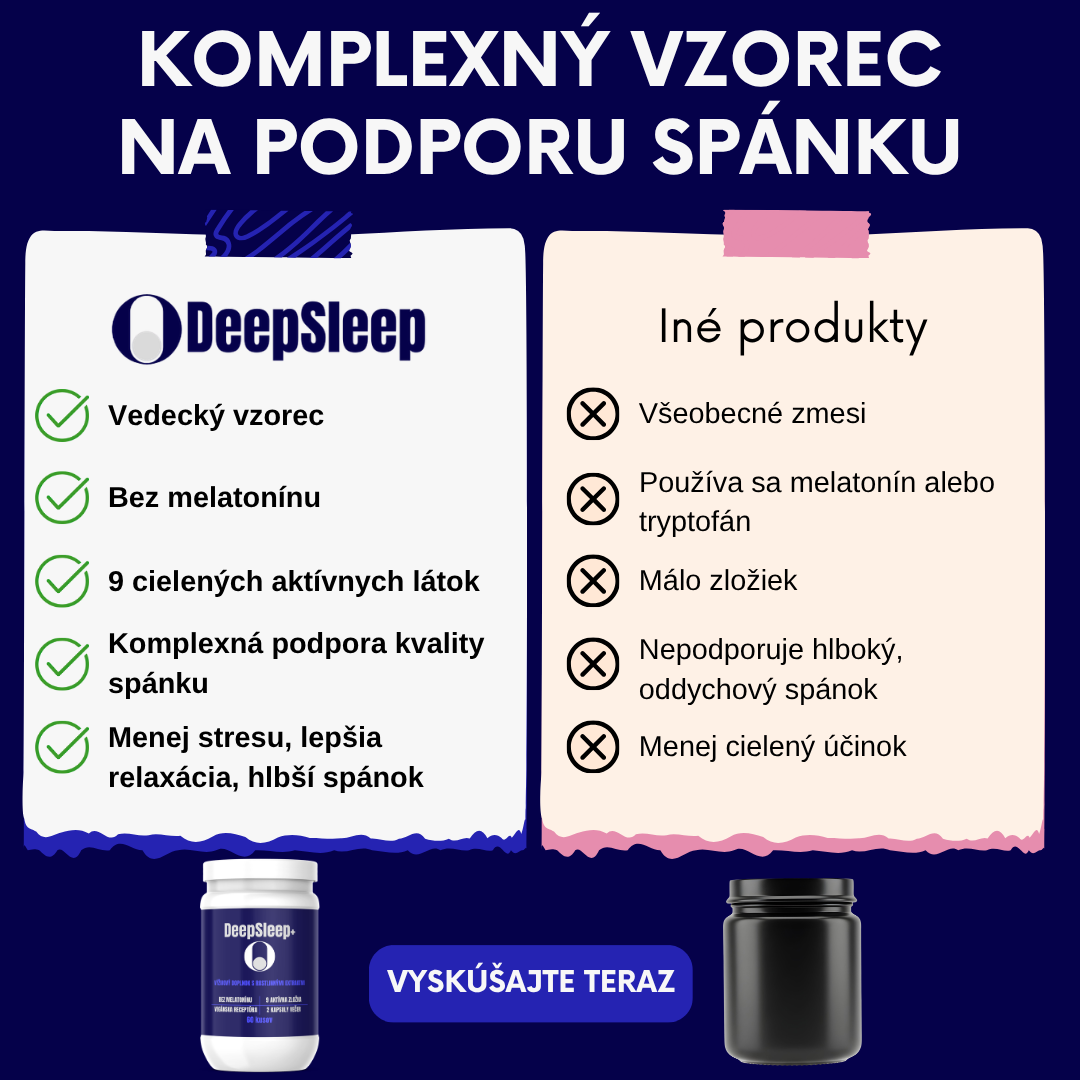 DeepSleep+ | Výživový doplnok s rastlinnými extraktmi na podporu spánku