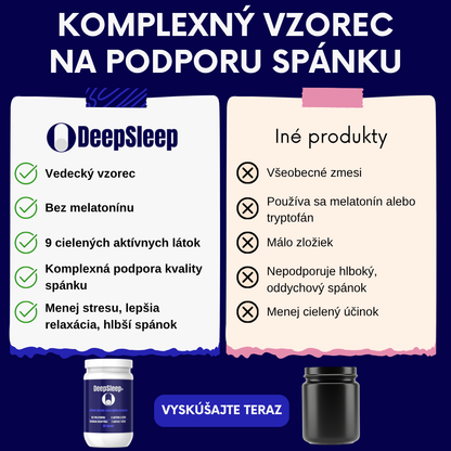 DeepSleep+ | Výživový doplnok s rastlinnými extraktmi na podporu spánku