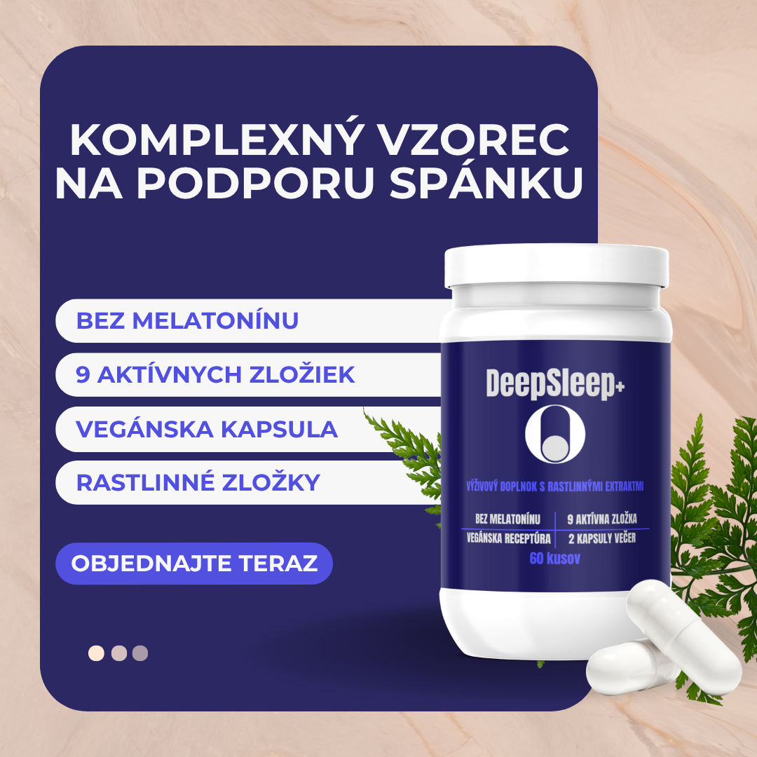 DeepSleep+ | Výživový doplnok s rastlinnými extraktmi na podporu spánku