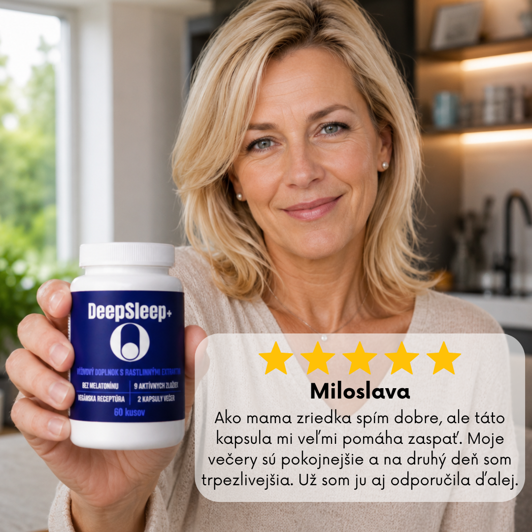 DeepSleep+ | Výživový doplnok s rastlinnými extraktmi na podporu spánku