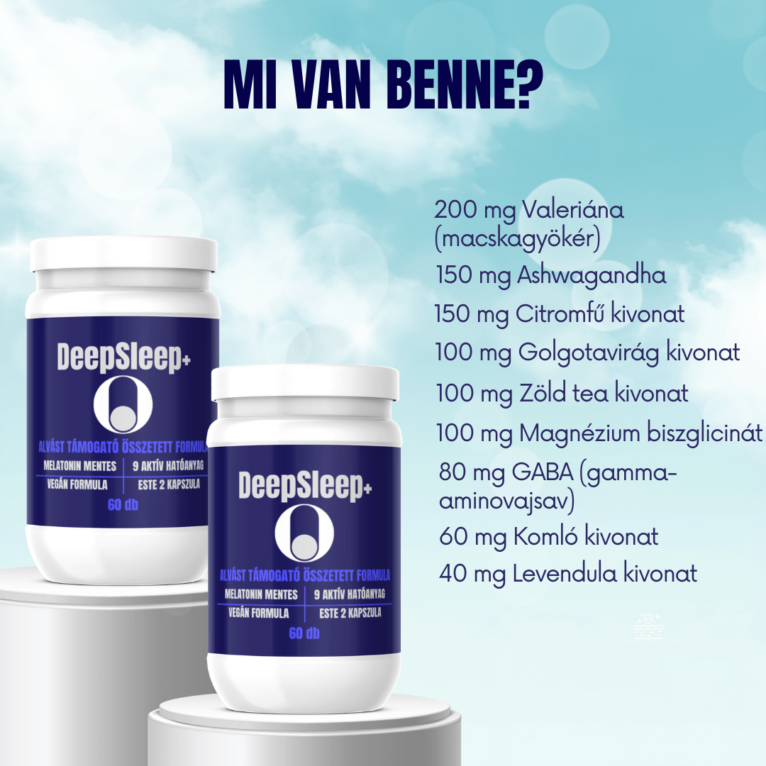 DeepSleep+ természetes altató hatóanyagok
